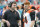 Cincinnati Bengals head coach Zac Taylor, left, talks to quarterback Andy Dalton (14), during the first half at an NFL football game against the Miami Dolphins, Sunday, Dec. 22, 2019, in Miami Gardens, Fla. (AP Photo/Wilfredo Lee)