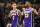 LOS ANGELES, CA - NOVEMBER 8: Kyle Kuzma #0, and LeBron James #23 of the Los Angeles Lakers talk to each other against the Miami Heat on November 8, 2019 at STAPLES Center in Los Angeles, California. NOTE TO USER: User expressly acknowledges and agrees that, by downloading and/or using this Photograph, user is consenting to the terms and conditions of the Getty Images License Agreement. Mandatory Copyright Notice: Copyright 2019 NBAE (Photo by Andrew D. Bernstein/NBAE via Getty Images)