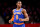 WASHINGTON, DC - DECEMBER 28: RJ Barrett #9 of the New York Knicks looks on against the Washington Wizards during the first half at Capital One Arena on December 28, 2019 in Washington, DC. NOTE TO USER: User expressly acknowledges and agrees that, by downloading and or using this photograph, User is consenting to the terms and conditions of the Getty Images License Agreement. (Photo by Will Newton/Getty Images)