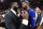 CLEVELAND, OH - JUNE 8: Kevin Durant #35 of the Golden State Warriors and Kendrick Perkins #21 of the Cleveland Cavaliers hug after Game Four of the 2018 NBA Finals on June 8, 2018 at Quicken Loans Arena in Cleveland, Ohio. NOTE TO USER: User expressly acknowledges and agrees that, by downloading and or using this Photograph, user is consenting to the terms and conditions of the Getty Images License Agreement. Mandatory Copyright Notice: Copyright 2018 NBAE (Photo by Andrew D. Bernstein/NBAE via Getty Images)