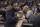 Portland Trail Blazers guard Damian Lillard (0) is held back following the team's NBA basketball game against the Utah Jazz of Friday Feb. 7, 2020, in Salt Lake City. The Jazz won 117-114. (AP Photo/Rick Bowmer)