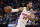 Detroit Pistons guard Derrick Rose drives during the second half of an NBA basketball game against the Toronto Raptors, Friday, Jan. 31, 2020, in Detroit. (AP Photo/Carlos Osorio)