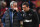 Manchester United's Portuguese manager Jose Mourinho (L) talks with Derby's English manager Frank Lampard at the half-time break in the English League Cup third round football match between Manchester United and Derby County at Old Trafford in Manchester, north west England, on September 25, 2018. (Photo by Paul ELLIS / AFP) / RESTRICTED TO EDITORIAL USE. No use with unauthorized audio, video, data, fixture lists, club/league logos or 'live' services. Online in-match use limited to 120 images. An additional 40 images may be used in extra time. No video emulation. Social media in-match use limited to 120 images. An additional 40 images may be used in extra time. No use in betting publications, games or single club/league/player publications. /         (Photo credit should read PAUL ELLIS/AFP via Getty Images)