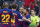 Barcelona's Lionel Messi, 4th from left, celebrates with team mates after scoring his side's fourth goal during a Spanish La Liga soccer match between Barcelona and Eibar at the Camp Nou stadium in Barcelona, Spain, Saturday Feb. 22, 2020. (AP Photo/Joan Monfort)