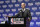NBA Commissioner Adam Silver unveils the NBA All-Star Game Kobe Bryant MVP Award during a news conference Saturday, Feb. 15, 2020, in Chicago. (AP Photo/David Banks)