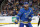 St. Louis Blues' Alex Pietrangelo in action during the third period of an NHL hockey game against the Dallas Stars Saturday, Feb. 8, 2020, in St. Louis. (AP Photo/Jeff Roberson)