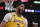 Los Angeles Lakers forward Anthony Davis reacts after scoring during the first half of an NBA basketball game against the Philadelphia 76ers Tuesday, March 3, 2020, in Los Angeles. (AP Photo/Mark J. Terrill)