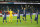 Paris-Saint-Germain players celebrate at the end of the French League One soccer match between Paris-Saint-Germain and Dijon, at the Parc des Princes stadium in Paris, France, Saturday, Feb. 29, 2020. (AP Photo/Michel Euler)