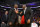 LOS ANGELES, CA - OCTOBER 25:  Former Los Angeles Lakers Kobe Bryant, left and Earvin Magic Johnson, president of basketball operations of the Lakers talk during the game between the Los Angeles Lakers and the Denver Nuggets on October 25, 2018 at STAPLES Center in Los Angeles, California. NOTE TO USER: User expressly acknowledges and agrees that, by downloading and or using this photograph, User is consenting to the terms and conditions of the Getty Images License Agreement.  (Photo by Robert Laberge/Getty Images)