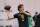 Quarterback Justin Herbert works out during Oregon football pro day in Eugene, Ore., Thursday, March 12, 2020. (AP Photo/Collin Andrew)