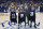 OAKLAND, CA - FEBRUARY 12:  Golden State Warriors General Manger Bob Myers presents players Klay Thompson #11, Stephen Curry #30 and Kevin Durant #35 with their All Star jerseys prior to the start of an NBA basketball game against the Utah Jazz at ORACLE Arena on February 12, 2019 in Oakland, California. NOTE TO USER: User expressly acknowledges and agrees that, by downloading and or using this photograph, User is consenting to the terms and conditions of the Getty Images License Agreement.  (Photo by Thearon W. Henderson/Getty Images)
