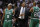 Boston Celtics' Doc Rivers, center,  talks to Boston Celtics' Ray Allen (20) and Rajon Rondo (9) during the second half of Game 5 in their NBA basketball Eastern Conference finals playoffs series, Tuesday, June 5, 2012, in Miami. (AP Photo/Lynne Sladky)