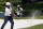Harold Varner III hits out of the sand at the eighth green during the second round of the Charles Schwab Challenge golf tournament at the Colonial Country Club in Fort Worth, Texas, Friday, June 12, 2020. (AP Photo/David J. Phillip)