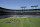 San Francisco Giants gather in the outfield at Oracle Park during a baseball practice in San Francisco, Sunday, July 5, 2020. (AP Photo/Jeff Chiu)