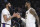 Los Angeles Lakers forward Anthony Davis, left, slaps hands with guard LeBron James during an NBA basketball game against the Dallas Mavericks Sunday, Dec. 29, 2019, in Los Angeles. (AP Photo/Michael Owen Baker)