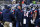 Connecticut head coach Randy Edsall walks out of a huddle during a time out in the second half of an NCAA college football game against SMU Saturday, Nov. 10, 2018, in East Hartford, Conn.(AP Photo/Stephen Dunn)