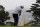 Rory McIlroy of Northern Ireland, hits on the range during practice for the PGA Championship golf tournament at TPC Harding Park Wednesday, Aug. 5, 2020, in San Francisco. (AP Photo/Charlie Riedel)