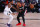 Denver Nuggets' Monte Morris (11) defends Portland Trail Blazers' Damian Lillard (0) during the first half of an NBA basketball game Thursday, Aug. 6, 2020, in Lake Buena Vista, Fla. (Kevin C. Cox/Pool Photo via AP)