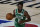 Boston Celtics' Kemba Walker (8) takes the ball down the court during an NBA basketball game Friday, July 31, 2020, in Lake Buena Vista, Fla. (AP Photo/Ashley Landis, Pool)