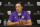 Sacramento Kings general manager Vlade Divac answers questions concerning the decision to fire coach Dave Joerger, Thursday, April 11, 2019, in Sacramento, Calif. Divac said he had been contemplating the decision to change coaches for a while and ultimately made it after the NBA basketball team stumbled to the finish with a 9-16 record after the All-Star break. (AP Photo/Rich Pedroncelli)