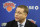 New York Knicks' general manager Scott Perry speaks to reporters at a news conference in Tarrytown, N.Y., Thursday, April 12, 2018. The Knicks fired coach Jeff Hornacek early Thursday, making the decision shortly after beating Cleveland on Wednesday night to finish a 29-53 season. They lost more than 50 games and missed the playoffs both seasons under Hornacek. (AP Photo/Seth Wenig)