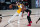 Los Angeles Lakers forward Anthony Davis (3) works the ball against Portland Trail Blazers guard Damian Lillard (0) during the second half of an NBA basketball game Tuesday, Aug. 18, 2020, in Lake Buena Vista, Fla. Portland won 100-93. (AP Photo/Ashley Landis, Pool)