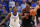 Georgia's Anthony Edwards, right, looks for an opening on Kentucky's Immanuel Quickley during an NCAA college basketball game in Lexington, Ky., Tuesday, Jan 21, 2020. Kentucky won 89-79. (AP Photo/James Crisp)