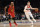 Washington Wizards forward Davis Bertans (42) dribbles the ball against Atlanta Hawks guard Vince Carter (15) during the second half of an NBA basketball game, Friday, March 6, 2020, in Washington. The Wizards won 118-112. (AP Photo/Nick Wass)