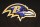 Baltimore Ravens logo during the preseason NFL football game in Baltimore, Thursday, Aug. 13, 2009, between the Baltimore Ravens and the Washington Redskins. (AP Photo/Nick Wass)