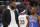 Los Angeles Lakers forward LeBron James, left, talks with Oklahoma City Thunder guard Chris Paul (3) during a timeout in the second half of an NBA basketball game Saturday, Jan. 11, 2020, in Oklahoma City. (AP Photo/Sue Ogrocki)