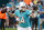 Miami Dolphins quarterback Ryan Fitzpatrick (14) looks to pass, during the first half at an NFL football game against the Cincinnati Bengals, Sunday, Dec. 22, 2019, in Miami Gardens, Fla. (AP Photo/Wilfredo Lee)