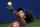 Naomi Osaka, of Japan, serves to Jennifer Brady, of the United States, during a semifinal match of the US Open tennis championships, Thursday, Sept. 10, 2020, in New York. (AP Photo/Frank Franklin II)