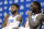 Los Angeles Clippers forwards Paul George and Montrezl Harrell attend the NBA basketball team's media day in Los Angeles Sunday, Sept. 29, 2019. (AP Photo/Ringo H.W. Chiu)