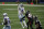 Dallas Cowboys quarterback Dak Prescott (4) throws a pass under pressure fro Atlanta Falcons linebacker Deion Jones (45) in the second half of an NFL football game in Arlington, Texas, Sunday, Sept. 20, 2020. (AP Photo/Ron Jenkins)