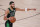 Boston Celtics' Jayson Tatum (0) directs a play during the second half of an NBA conference final playoff basketball game against the Miami Heat Friday, Sept. 25, 2020, in Lake Buena Vista, Fla. (AP Photo/Mark J. Terrill)