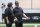Las Vegas Raiders head coach Jon Gruden, right, talks with defensive coordinator Paul Guenther during an NFL football training camp practice Tuesday, Aug. 25, 2020, in Henderson, Nev. (Chase Stevens/Las Vegas Review-Journal via AP, Pool)