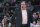 Detroit Pistons head coach Stan Van Gundy reacts during the first half of an NBA basketball game against the New York Knicks, Saturday, March 31, 2018, at Madison Square Garden in New York. (AP Photo/Mary Altaffer)