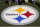 The Pittsburgh Steelers logo is seen on the sideline during an NFL football game between the Pittsburgh Steelers and the San Francisco 49ers, Sunday, Sept. 20, 2015, in Pittsburgh. (AP Photo/Gene J. Puskar)