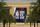 An NBA logo is displayed outside a basketball arena Friday, Aug. 28, 2020, in Lake Buena Vista, Fla.  (AP Photo/Ashley Landis, Pool)