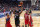 Houston Rockets guard James Harden (13) drives to the basket between New Orleans Pelicans guard Josh Hart (3), center Derrick Favors (22) and guard Kenrich Williams (34) in the second half of an NBA basketball game in New Orleans, Monday, Nov. 11, 2019. The Rockets won 122-116. (AP Photo/Gerald Herbert)