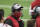 Tampa Bay Buccaneers head coach Bruce Arians talks to a coach during the second half of an NFL football game against the Detroit Lions, Saturday, Dec. 26, 2020, in Detroit. (AP Photo/Lon Horwedel)