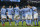 Manchester City's Ferran Torres, center, celebrates with teammates after scoring his side's second goal during the English Premier League soccer match between Manchester City and Newcastle United at the Etihad Stadium in Manchester, England, Saturday, Dec., 26, 2020. (Clive Brunskill/Pool via AP)