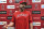Los Angeles Angels pitching coach Mickey Callaway speaks about his philosophies outside the clubhouse at Tempe Diablo Stadium in Tempe, Ariz., on Friday, Feb. 14, 2020. After his difficult two-year tenure as the New York Mets' manager ended last fall, Callaway says he is energized by his return to a familiar role as he becomes a key assistant to new Angels manager Joe Maddon. (AP Photo/Greg Beacham)