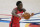 Houston Rockets guard Victor Oladipo (7) during of an NBA basketball game against the Oklahoma City Thunder, Monday, Feb. 1, 2021, in Oklahoma City. (AP Photo/Sue Ogrocki)