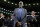 Boston Celtics legend Bill Russell stands court side during a tribute in his honor in the second quarter of an NBA basketball game against the Milwaukee Bucks in Boston, Friday, Nov. 1, 2013. (AP Photo/Michael Dwyer)