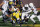 Michigan running back Chris Evans (9) rushes during the first half of an NCAA college football game against Penn State, Saturday, Nov. 28, 2020, in Ann Arbor, Mich. (AP Photo/Carlos Osorio)