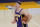 Los Angeles Lakers guard Alex Caruso (4) controls the ball during the first quarter of an NBA basketball game against the New Orleans Pelicans Friday, Jan. 15, 2021, in Los Angeles. (AP Photo/Ashley Landis)