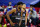 Philadelphia 76ers' Joel Embiid and Ben Simmons talk during an NBA basketball game against the Brooklyn Nets, Saturday, Feb. 6, 2021, in Philadelphia. (AP Photo/Matt Slocum)