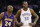 Los Angeles Lakers guard Kobe Bryant (24) and Oklahoma City Thunder forward Kevin Durant (35) talks during a foul shot in the third quarter of an NBA basketball game in Oklahoma City, Tuesday, March 5, 2013. Oklahoma City won 122-105. (AP Photo/Sue Ogrocki)