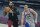 Cleveland Cavaliers' Andre Drummond (3) drive against Detroit Pistons' Mason Plumlee (24) in the first half of an NBA basketball game, Wednesday, Jan. 27, 2021, in Cleveland. (AP Photo/Tony Dejak)